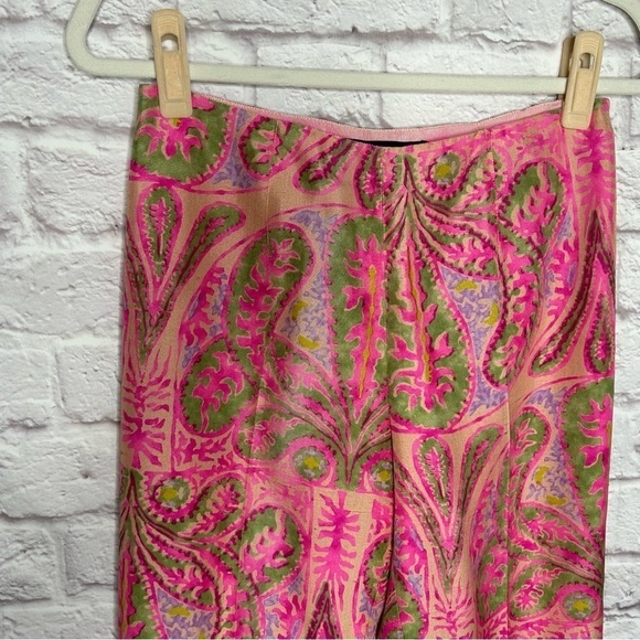 Ralph Lauren Black Label Paisley Print Silk Trousers - Picture 6 of 15